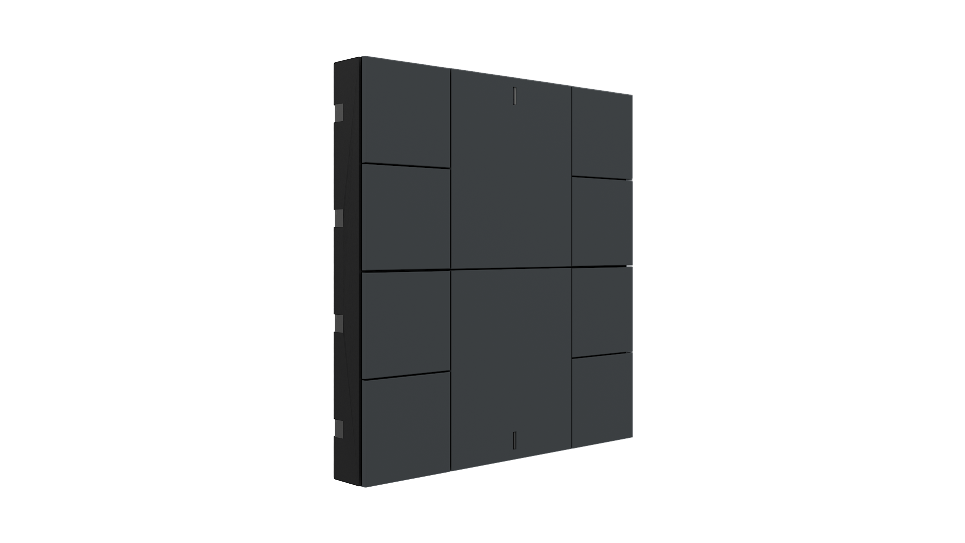 KNX Taster mit Air Quality Sensor iSwitch+ Anthrazit matt 10 Tasten