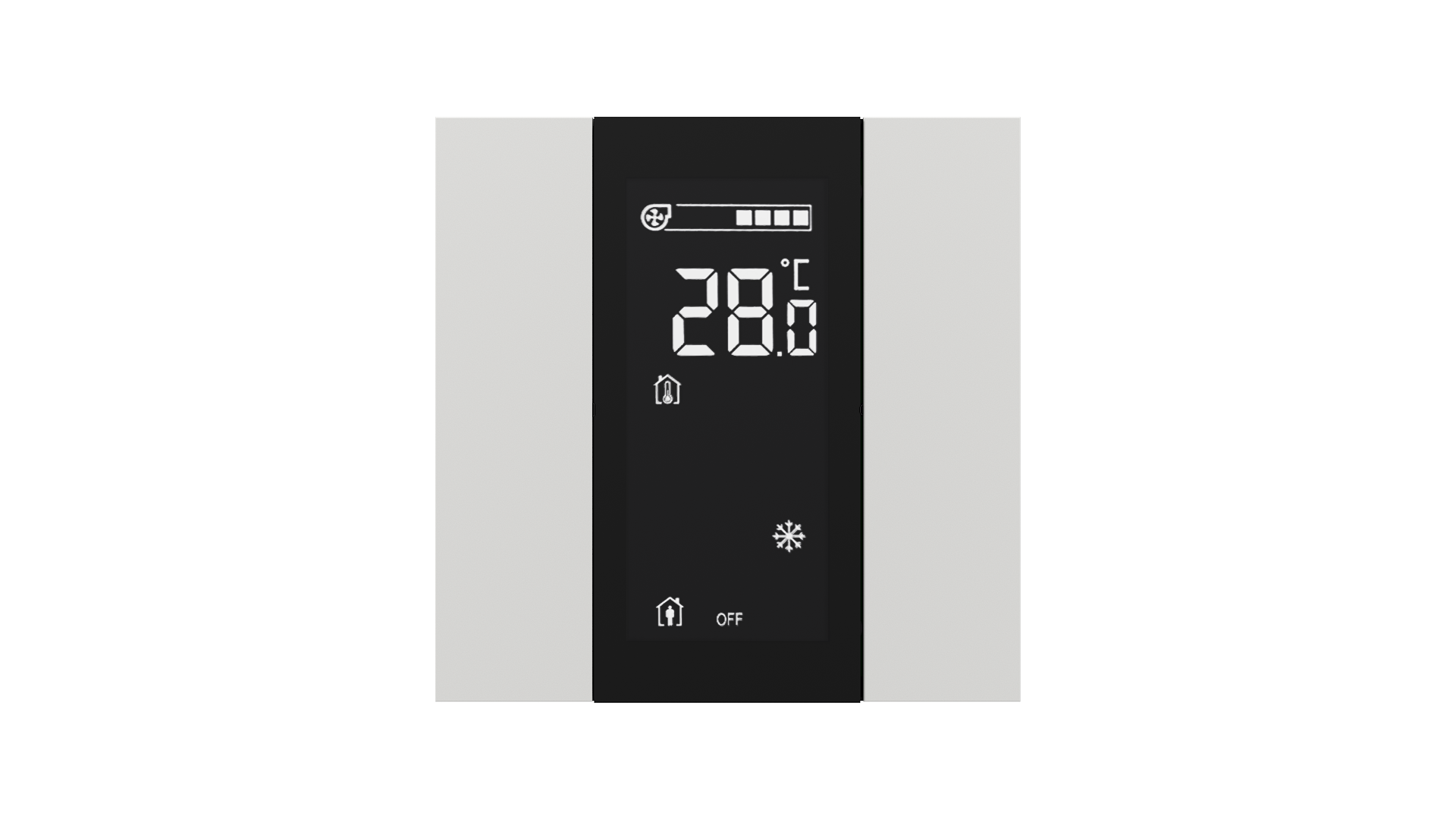 KNX Raumtemperatursensor iSwitch+ Weiß matt 2 Tasten KNX Raumtemperatursensor iSwitch+ Weiß matt 2 Tasten