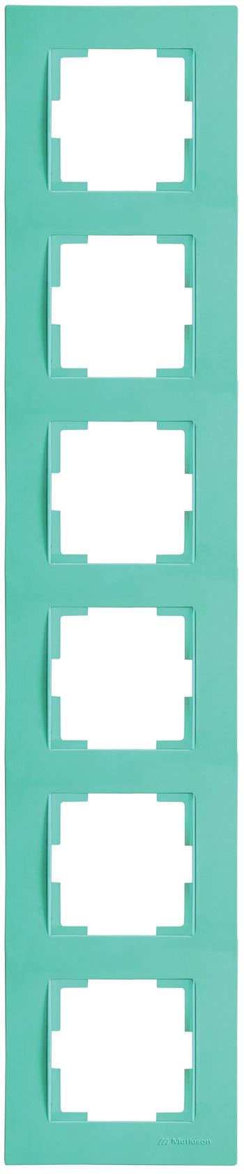6 fach Rahmen vertikal Grün (RITA Pastell Farben)