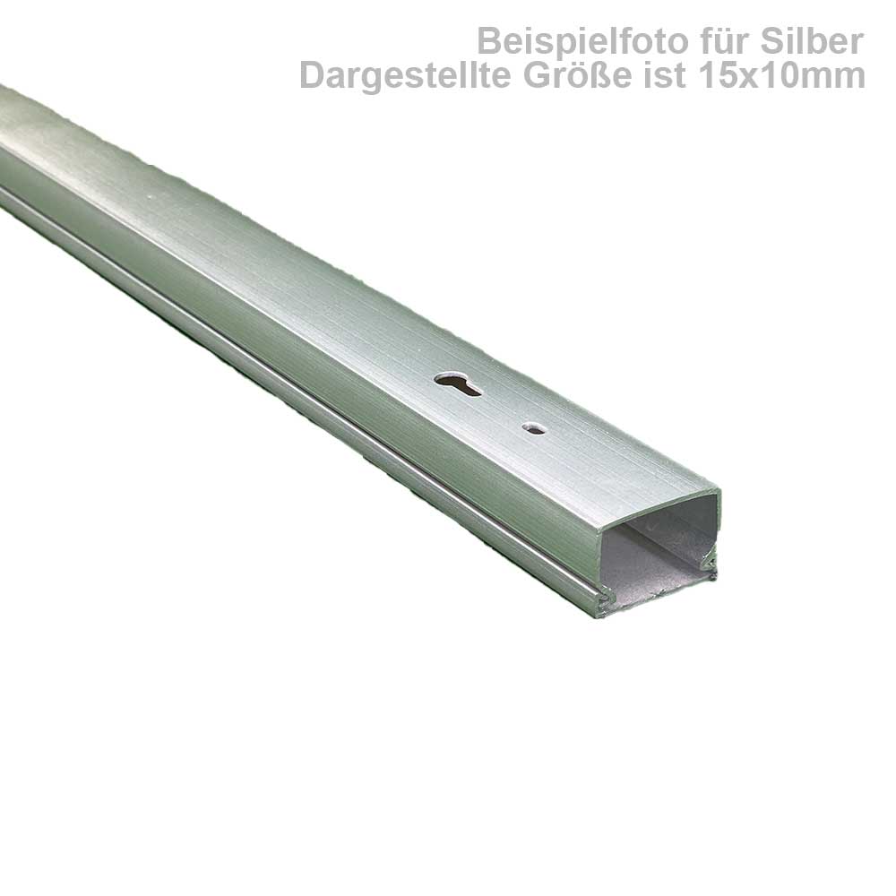 Kabelkanal Silber 12X12mm Silber Schrauben / Bohren 2m