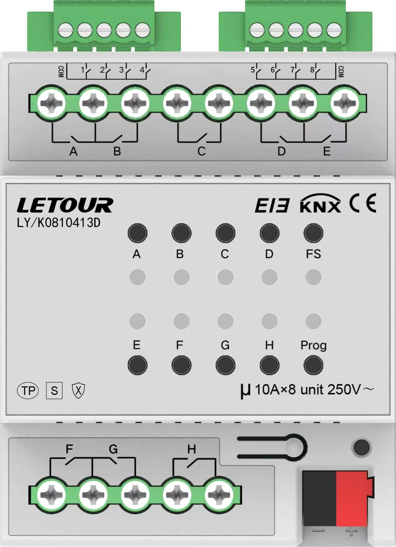 8 fach KNX Aktor 10A