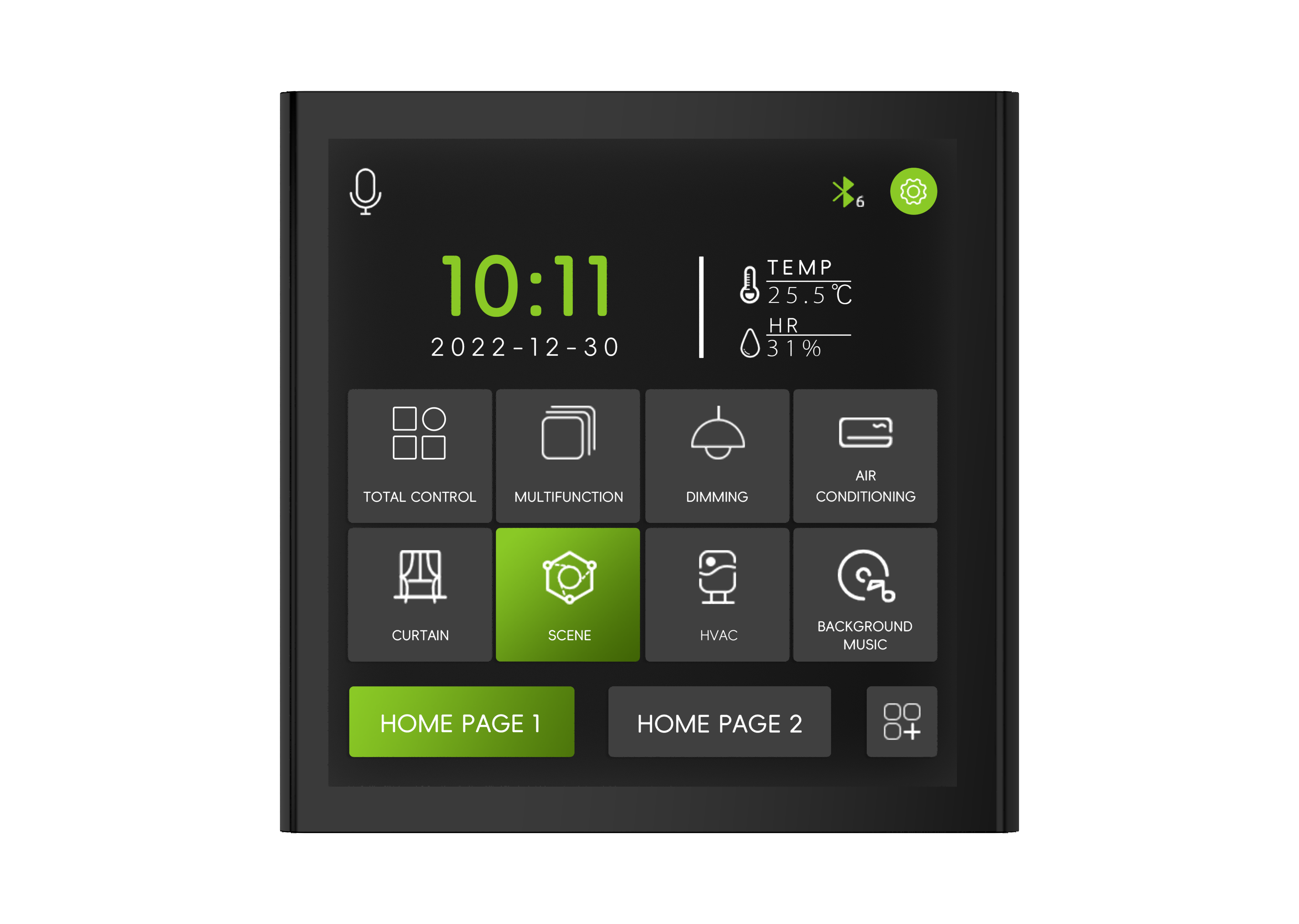 4 Zoll KNX Taster mit Touch Display 4 Zoll KNX Taster mit Touch Display