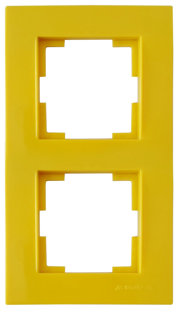 2 fach Rahmen vertikal Gelb (RITA Pastell Farben)