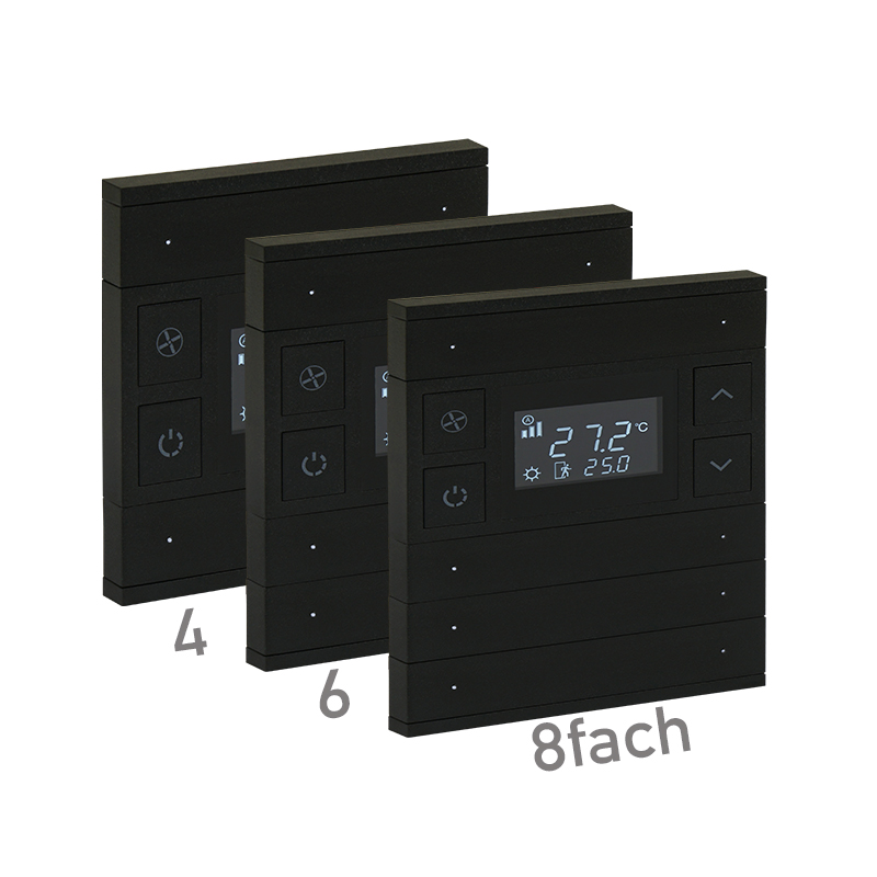 KNX Thermostattaster ORIA · Anthrazit KNX Thermostattaster ORIA · Anthrazit