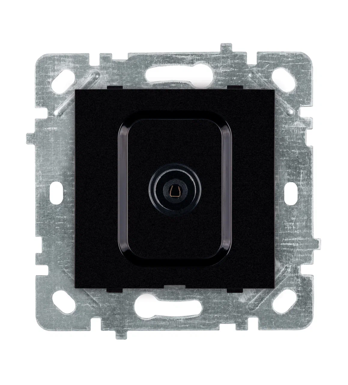 TV Durchgangsdose Schwarz glänzend · SELENE