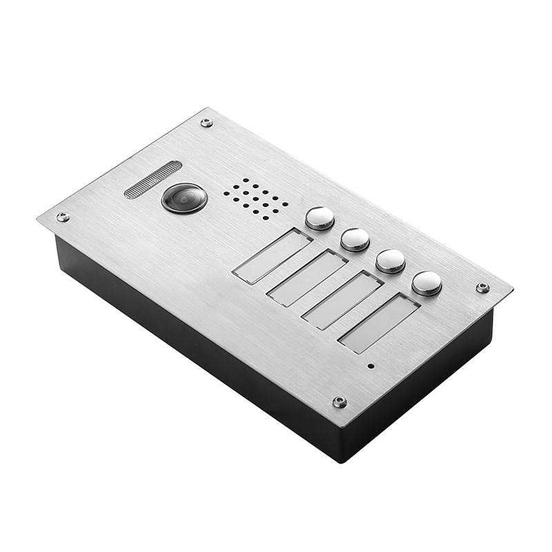4 Tasten Türsprechanlage mit Kamera (Unterputz) 4 Tasten Türsprechanlage mit Kamera (Unterputz)