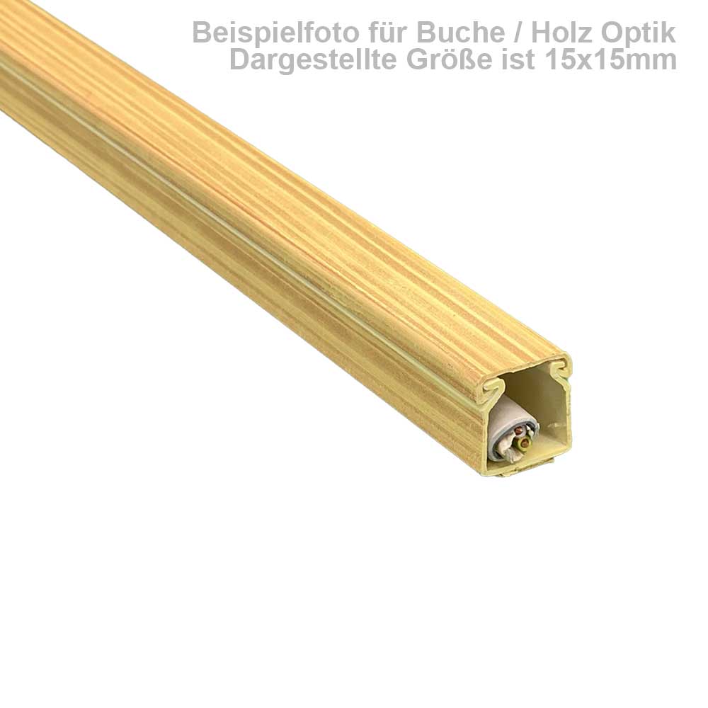 Kabelkanal Buche Hell (Selbstklebend) - 2x1m 10X8X2000mm Buche Hell - 2x1m Kabelkanal Buche Hell (Selbstklebend) - 2x1m 10X8X2000mm Buche Hell - 2x1m