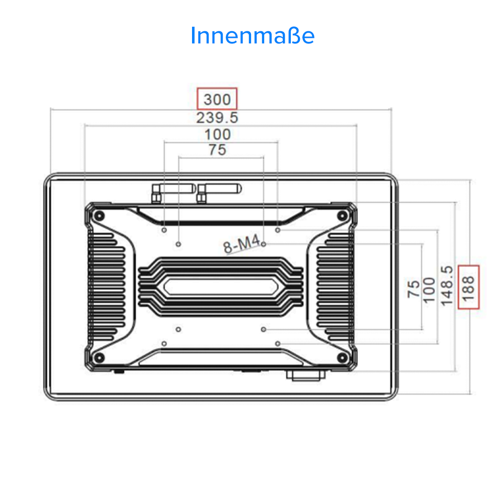 11.6 Zoll Einbau Panel Android 15