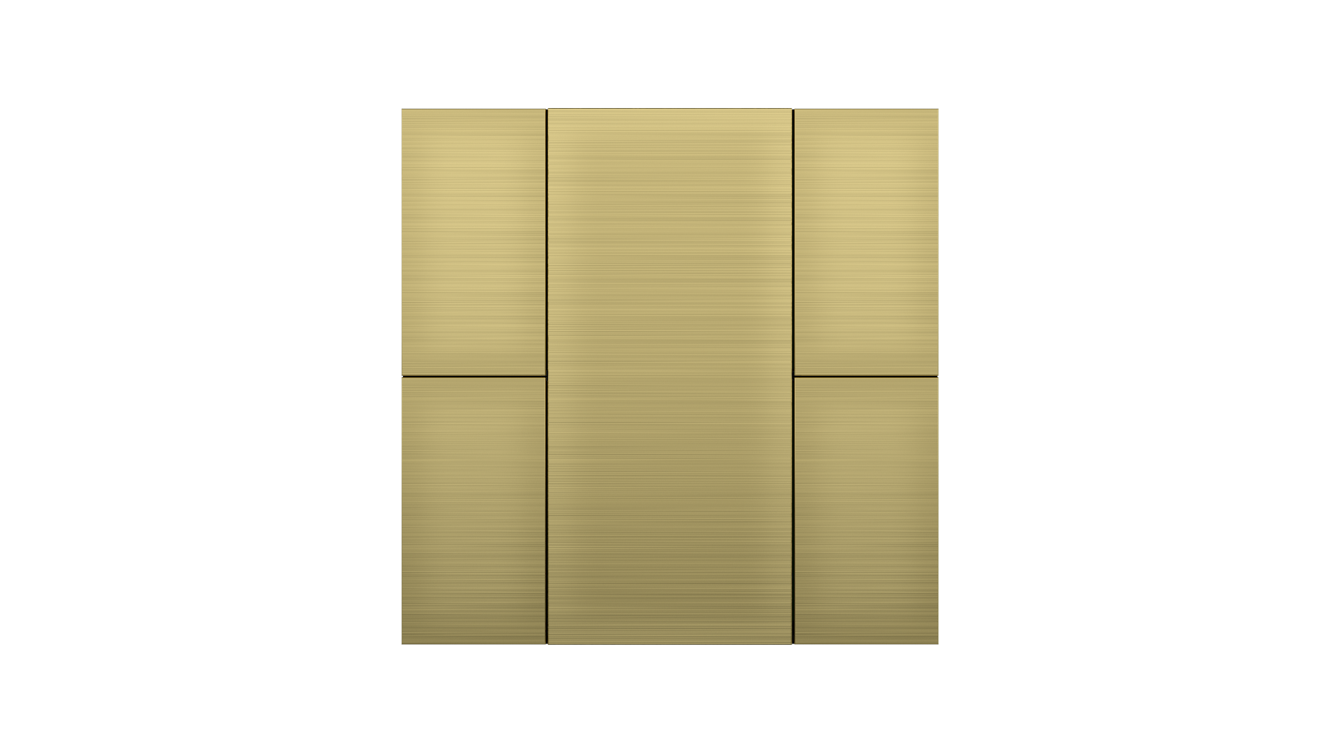 KNX Taster mit Air Quality Sensor iSwitch+ Aluminium Gold 4 Tasten