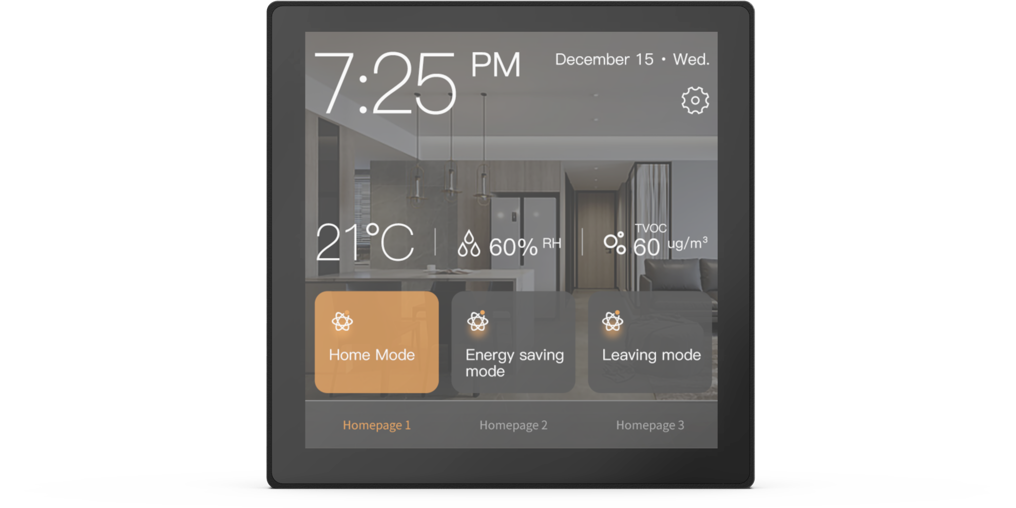 4 Zoll KNX Taster mit Touchdisplay