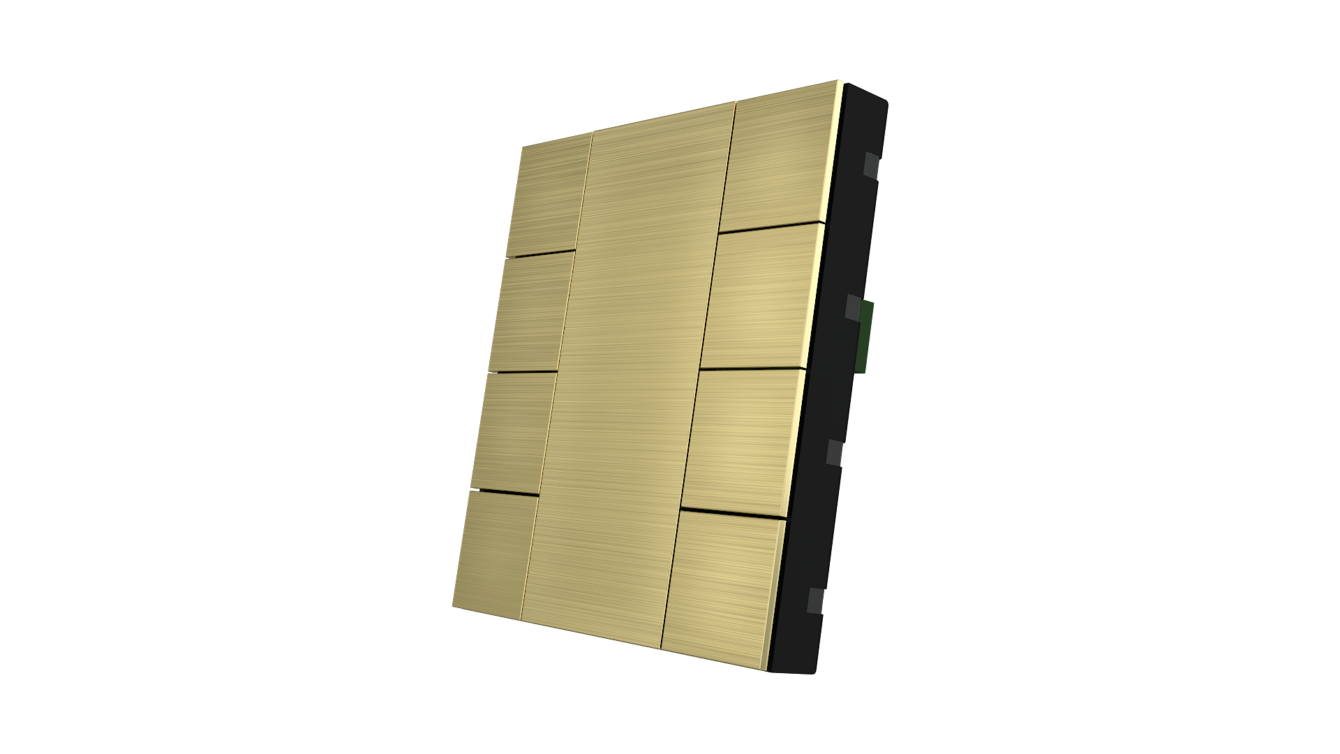 KNX Taster iSwitch+ Aluminium Gold 8 Tasten