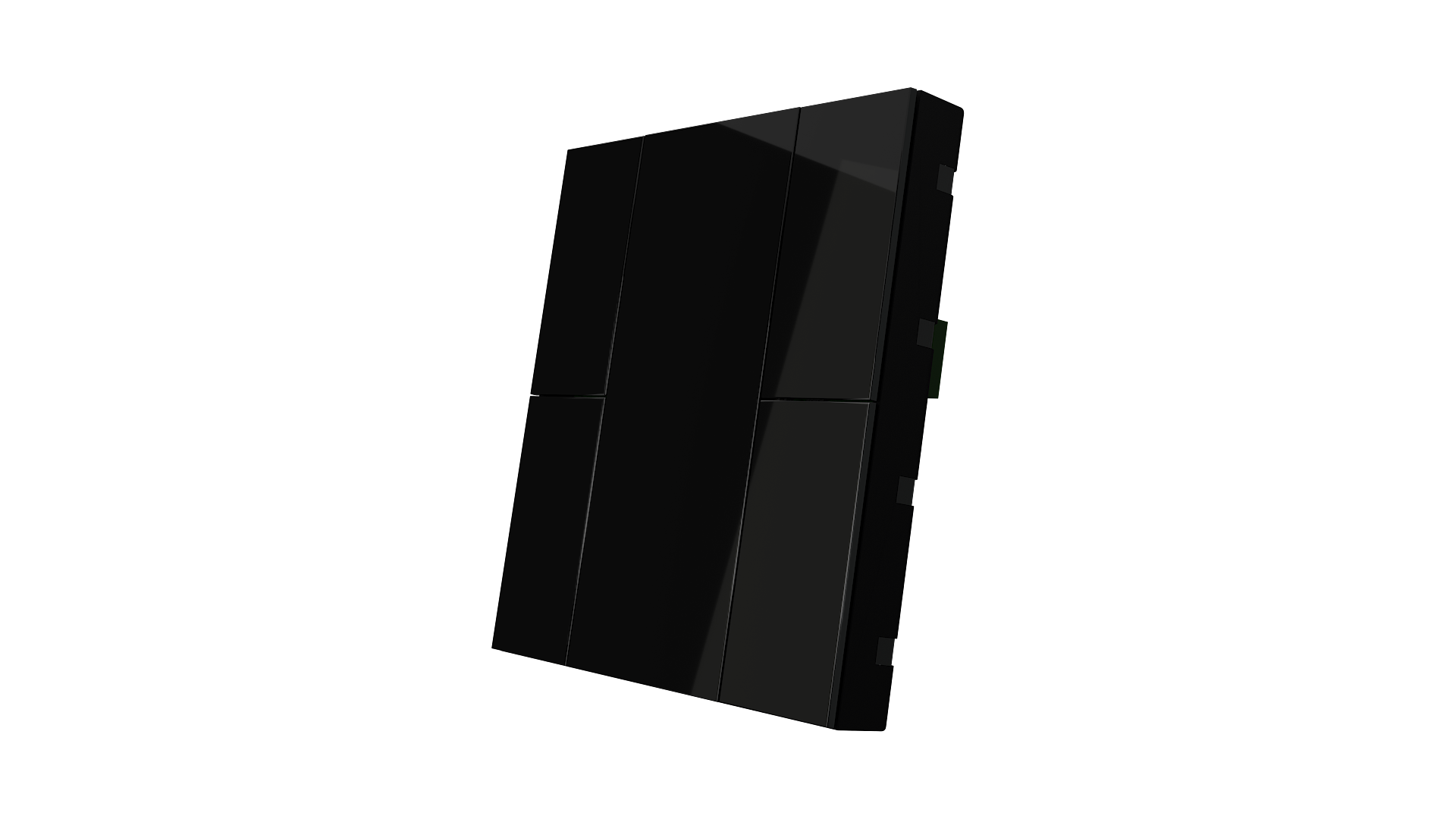 KNX Taster mit Air Quality Sensor iSwitch+ Schwarz 4 Tasten