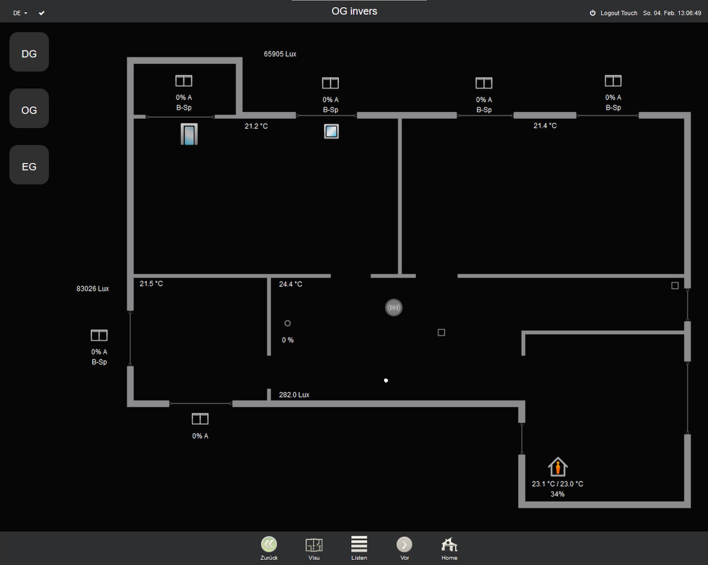 Xhome KNX Visualisierung 500 mit IP Router Xhome KNX Visualisierung 500 mit IP Router