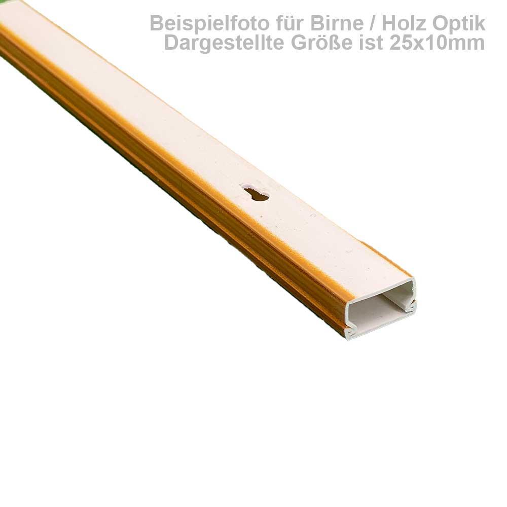 25x25 mm Kabelkanal Birne zum Schrauben 1m