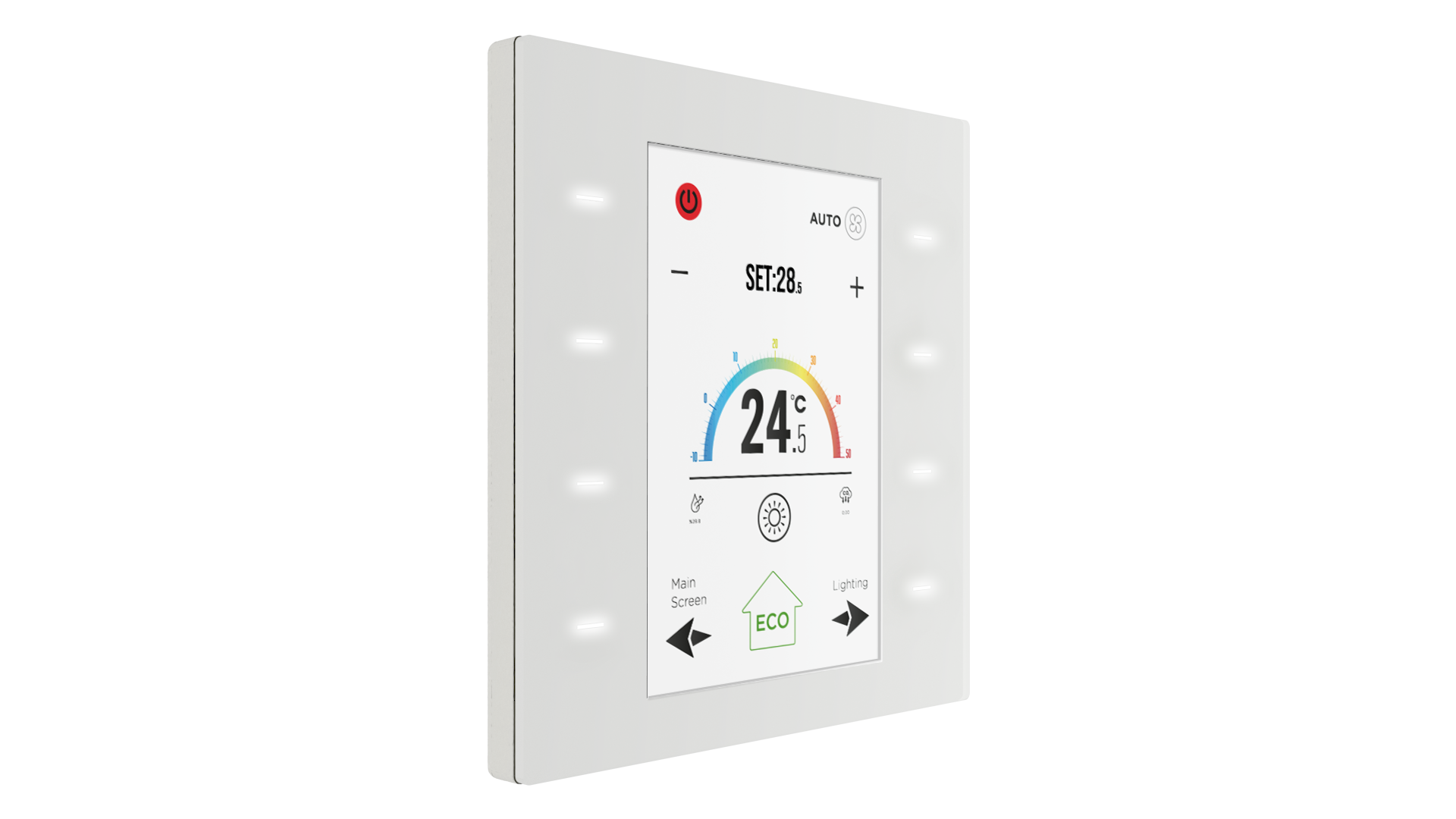 KNX Glastaster "Just Touch" Weiß