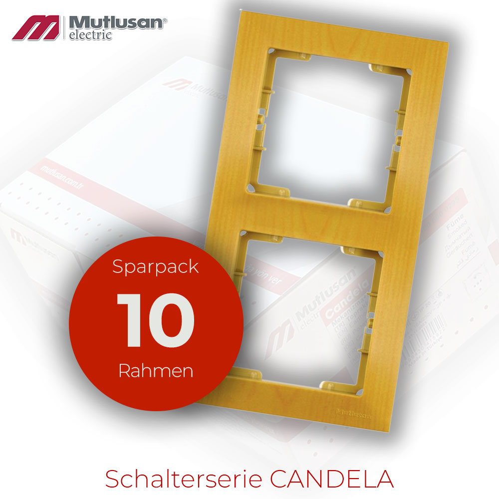 Sparset 10x 2fach Rahmen Vertikal  Eiche CANDELA Holz Optik Serie Sparset 10x 2fach Rahmen Vertikal  Eiche CANDELA Holz Optik Serie