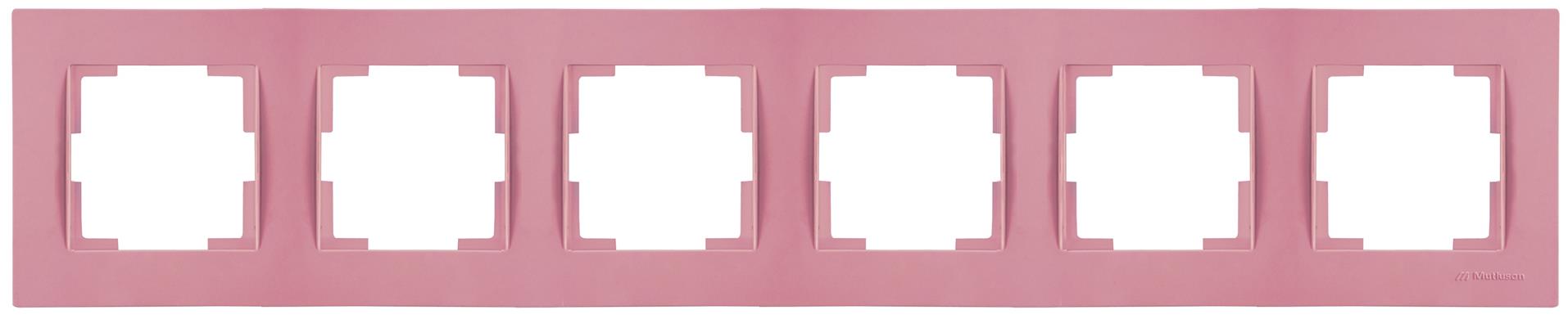 6 fach Rahmen horizontal Pink / Rosa (RITA Pastell Farben) 6 fach Rahmen horizontal Pink / Rosa (RITA Pastell Farben)