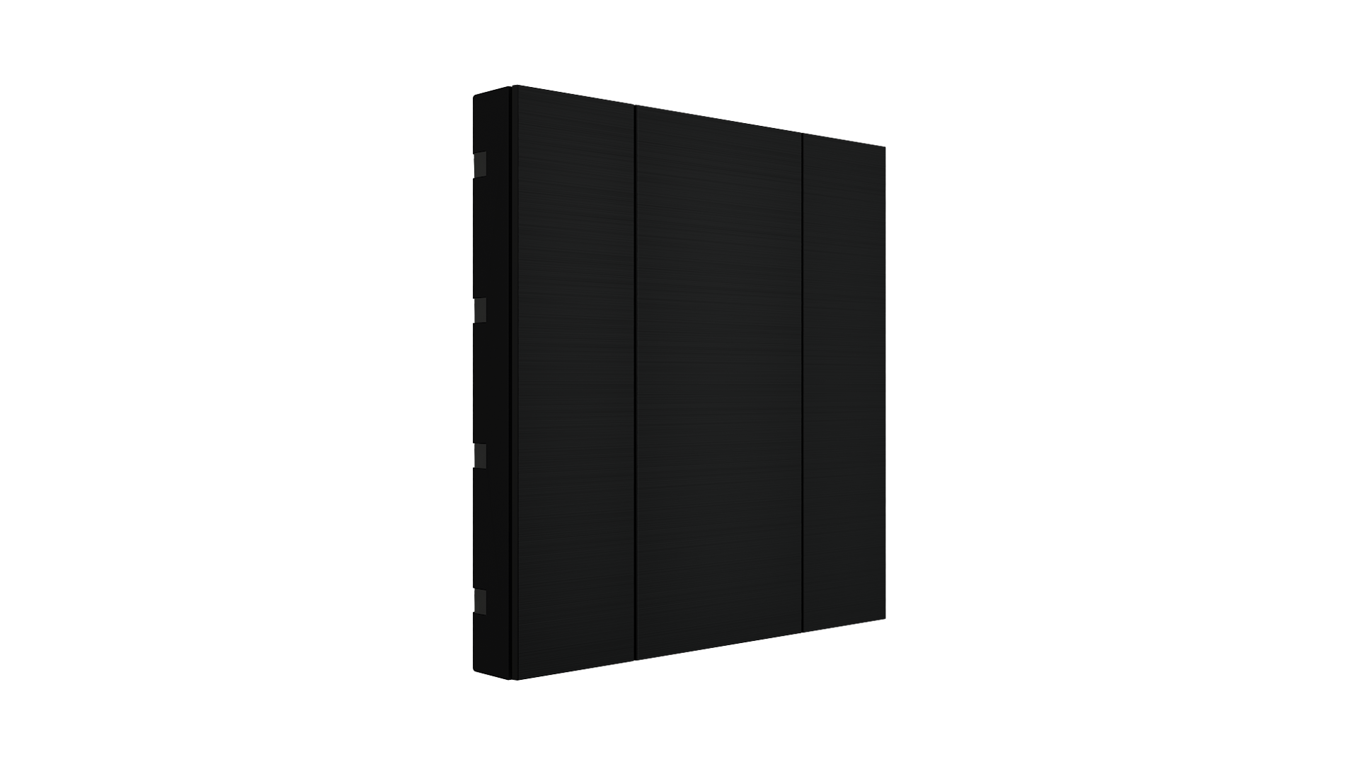 KNX Taster mit Air Quality Sensor iSwitch+ Aluminium Schwarz 2 Tasten KNX Taster mit Air Quality Sensor iSwitch+ Aluminium Schwarz 2 Tasten