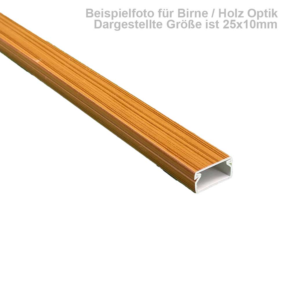 25x25 mm Kabelkanal Birne zum Schrauben 1m