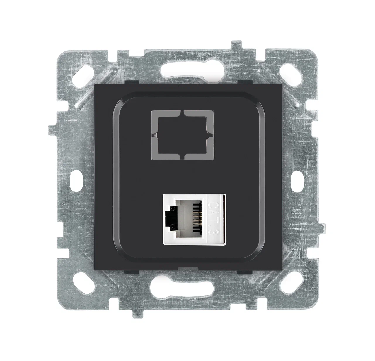 Telefon-Anschlussdose Cat 3 (RJ45) Anthrazit · SELENE