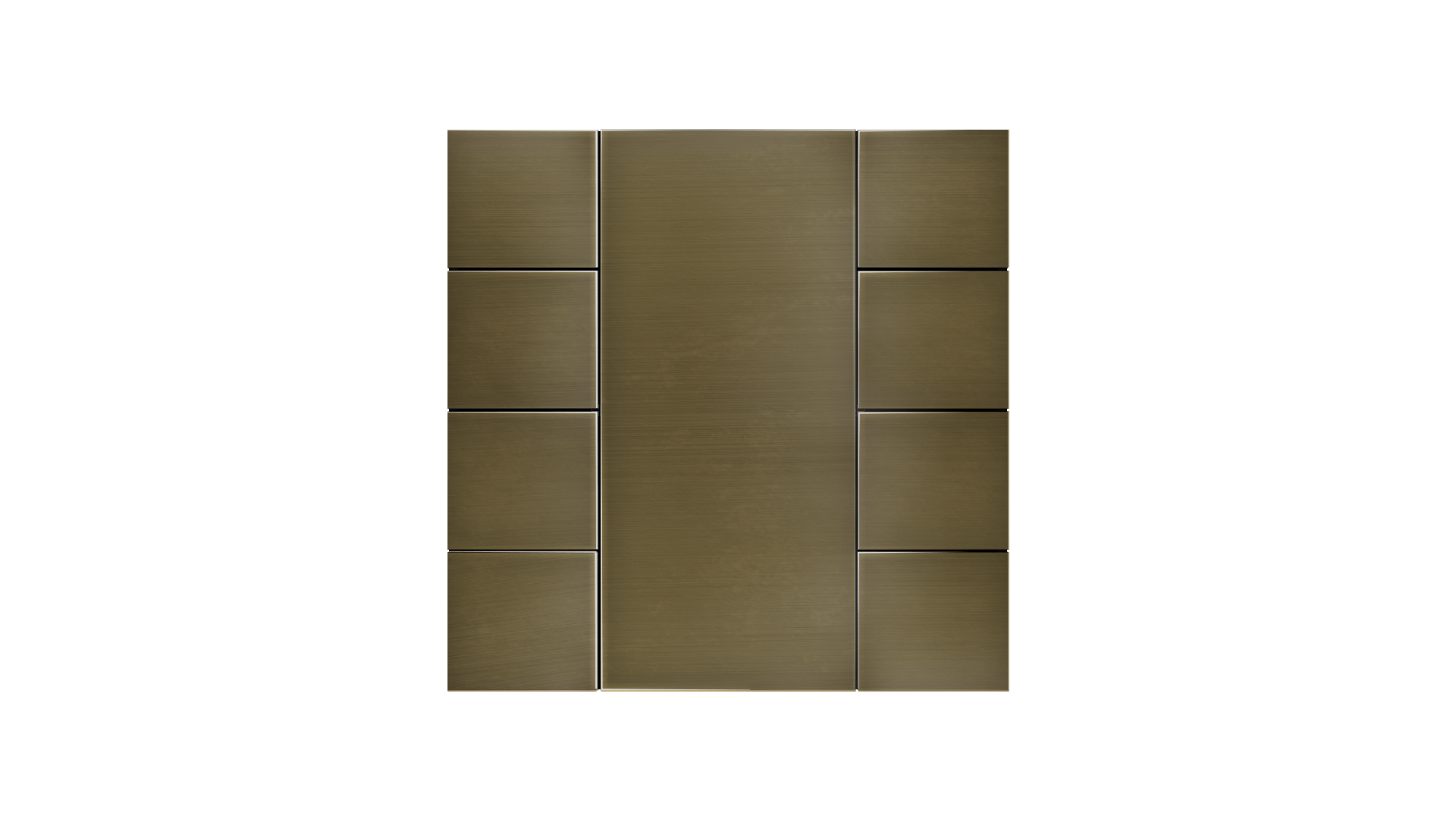 KNX Taster iSwitch · Edelstahl Antik Bronze