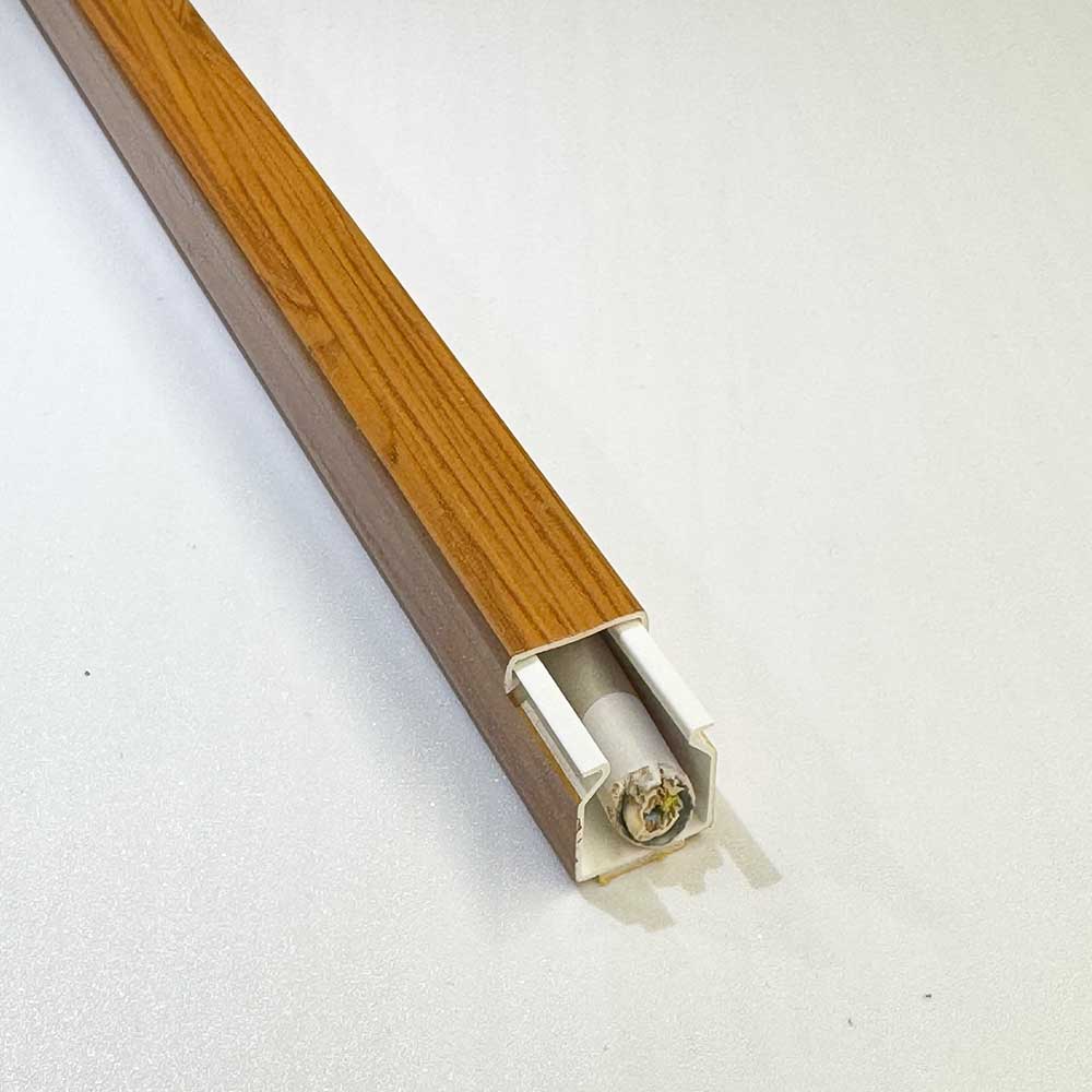 15x15 mm Kabelkanal Eiche Holz Optik Selbstklebend 1m