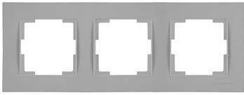 3 fach Rahmen horizontal Grau (RITA Pastell Farben)