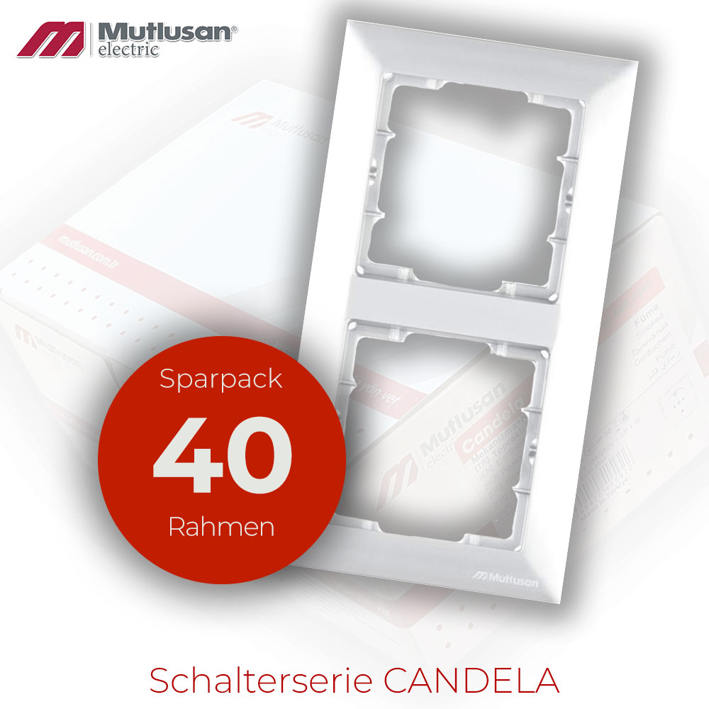 Sparset 40x 2fach Rahmen Vertikal weiß CANDELA Standard Sparset 40x 2fach Rahmen Vertikal weiß CANDELA Standard