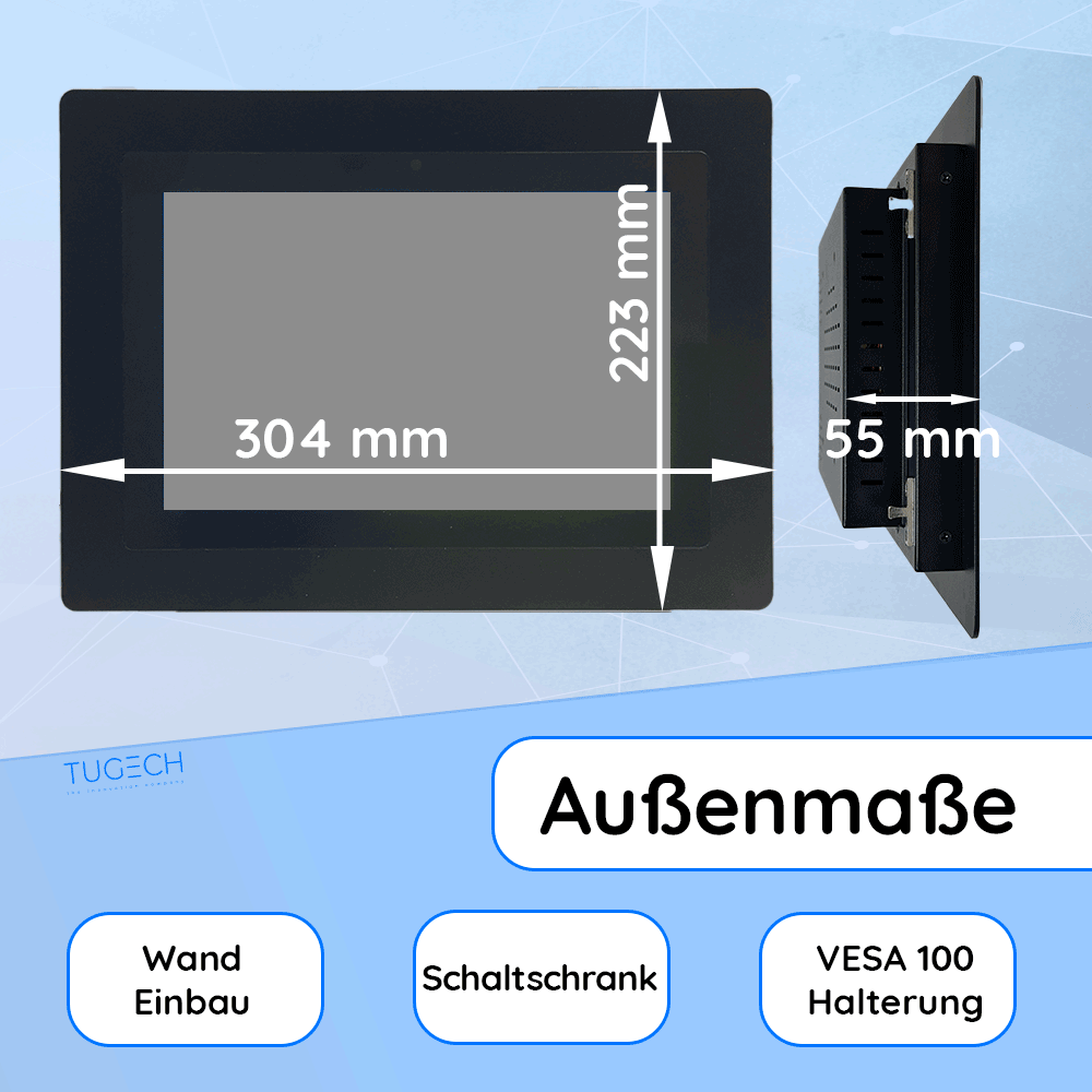 10 Zoll Einbau Panel Android 14
