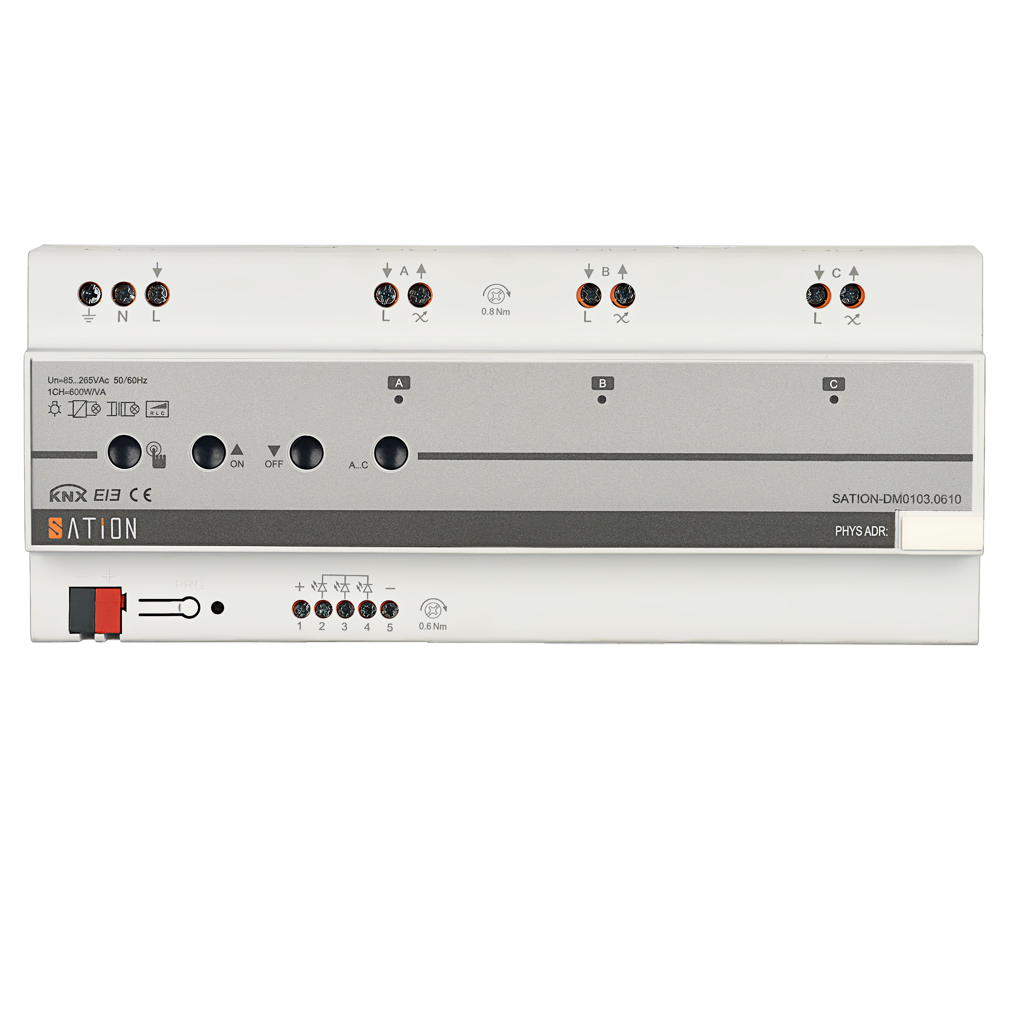 3 fach KNX Dimmaktor 600W 3 fach KNX Dimmaktor 600W