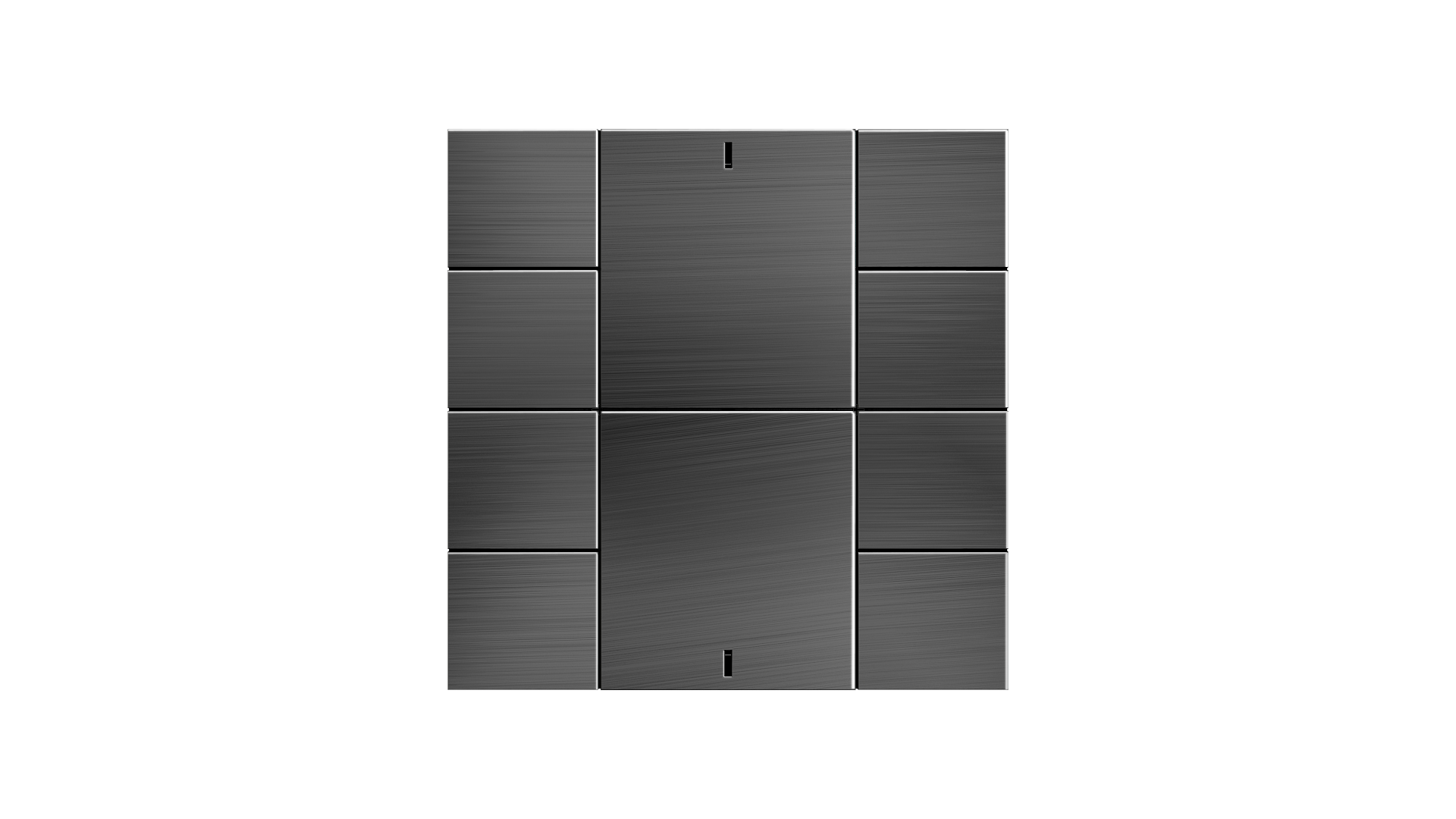 KNX Taster iSwitch+ Edelstahl Natur 10 Tasten