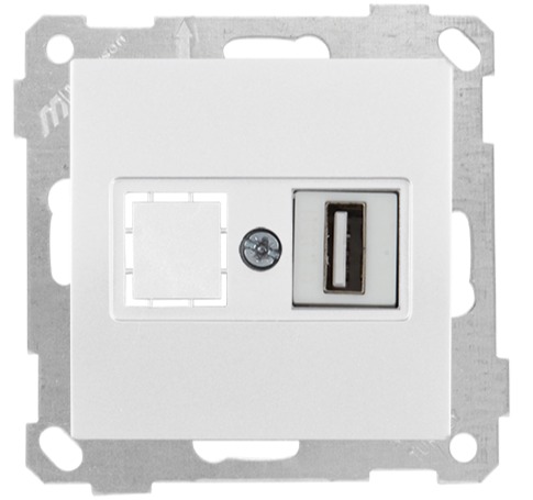 USB Steckdose Weiß - RITA Schalterserie USB Steckdose Weiß - RITA Schalterserie