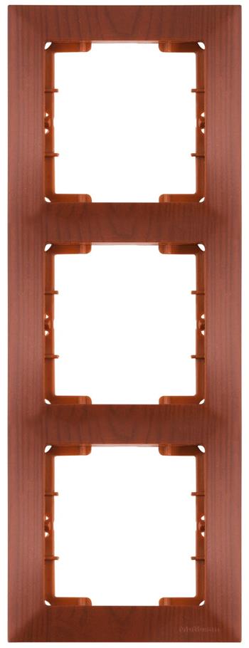 3 fach Rahmen vertikal Kirsche (CANDELA Holz Optik) 3 fach Rahmen vertikal Kirsche (CANDELA Holz Optik)