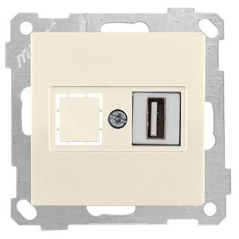 USB Anschlussdose creme (RITA Standard)
