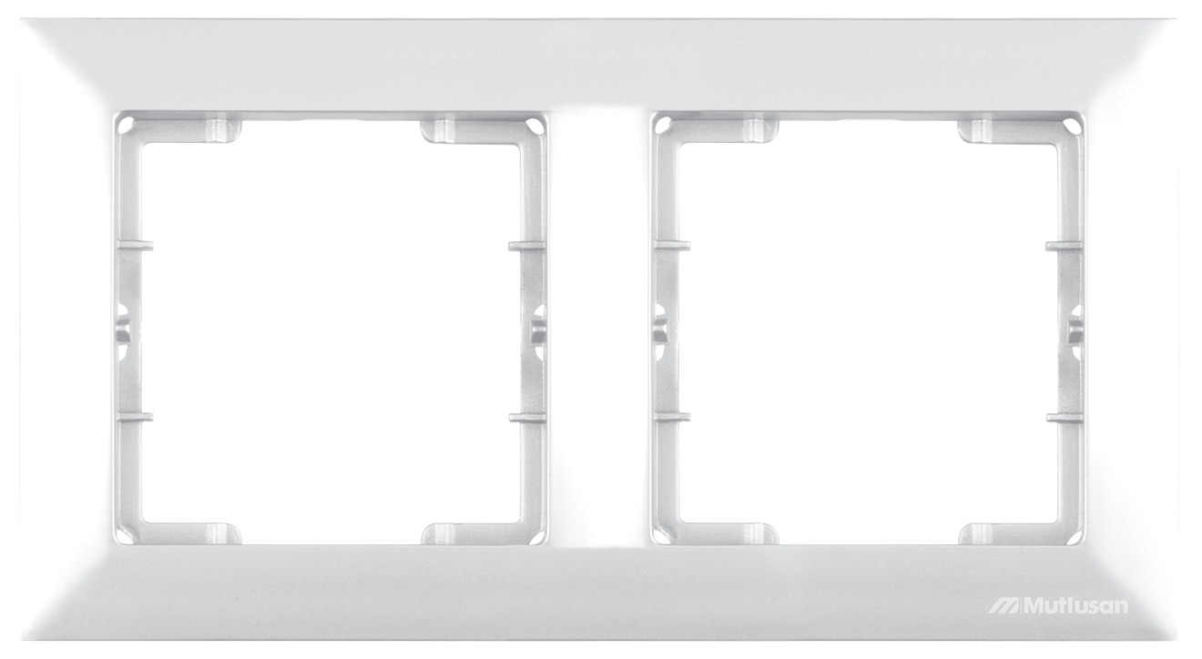 2 fach Rahmen horizontal Weiß - CANDELA Schalterserie 2 fach Rahmen horizontal Weiß - CANDELA Schalterserie