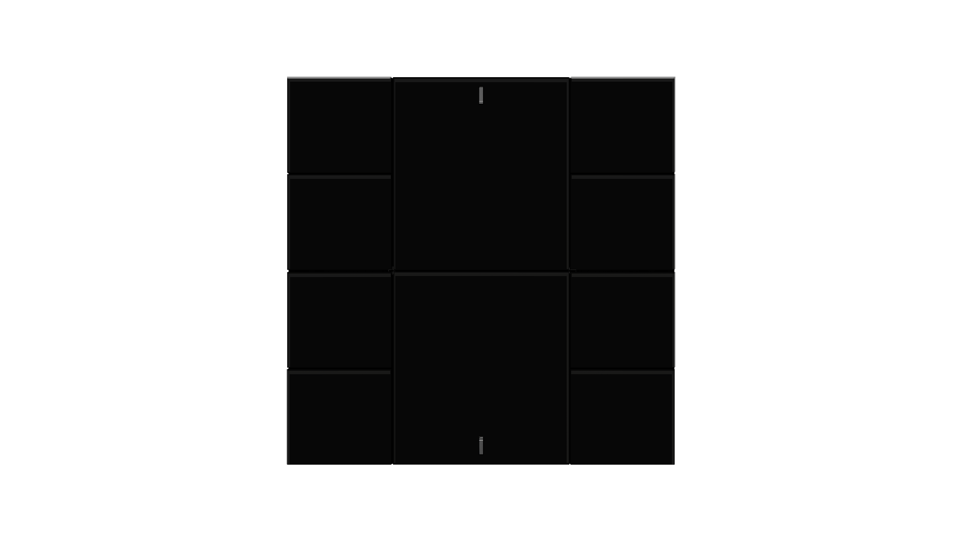 KNX Taster iSwitch · Glas Schwarz