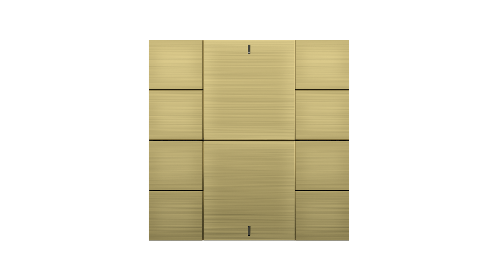 KNX Taster iSwitch+ Aluminium Gold 10 Tasten