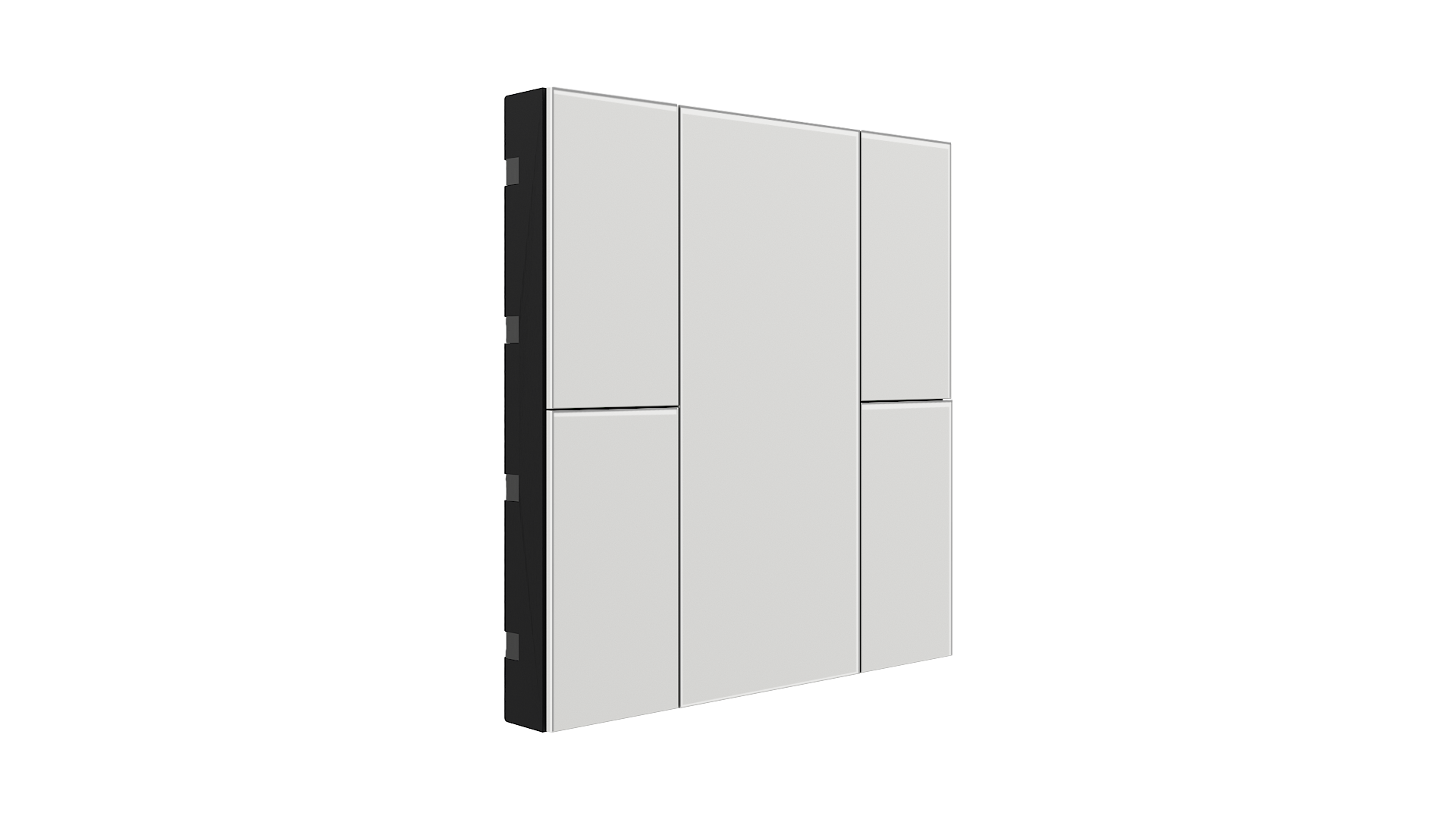 KNX Taster iSwitch+ Glas Weiß 4 Tasten