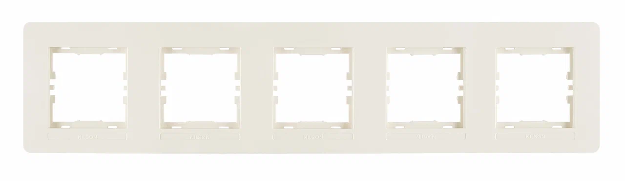 5fach Rahmen Horizontal Creme - SELENE Schalterserie