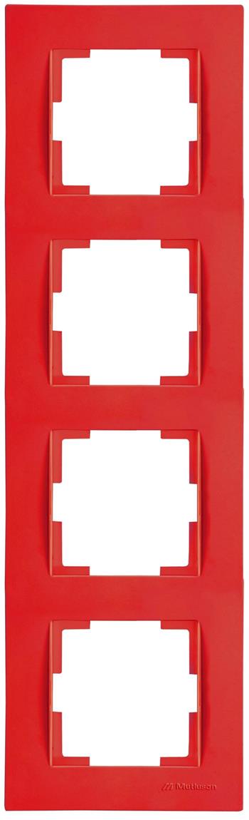 4 fach Rahmen vertikal Rot (RITA Pastell Farben) 4 fach Rahmen vertikal Rot (RITA Pastell Farben)