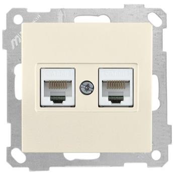 Netzwerk CAT5e 2 fach creme (CANDELA Standard) Netzwerk CAT5e 2 fach creme (CANDELA Standard)