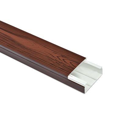 100x50 mm Kabelkanal Kirsche Dunkel mit Maserung zum Schrauben  2x 1m