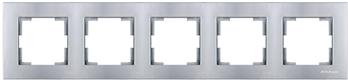 5 fach Rahmen horizontal Silber (RITA Metall Optik)