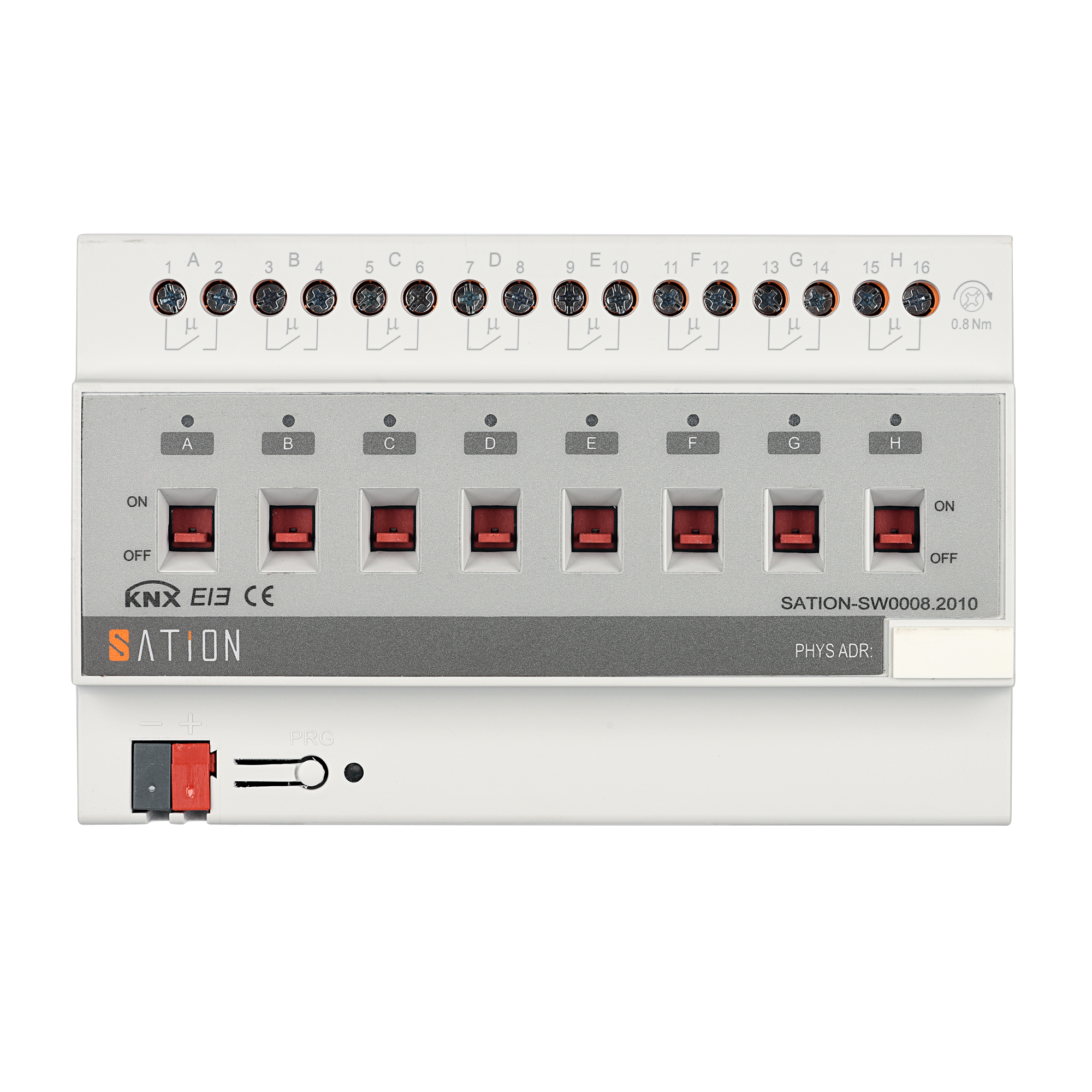 8 fach KNX Schaltaktor mit Strommessung 8 fach KNX Schaltaktor mit Strommessung