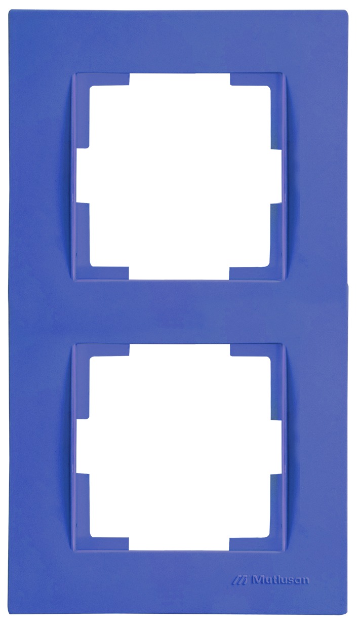 2 fach Rahmen vertikal Dunkel Lila (RITA Pastell Farben)