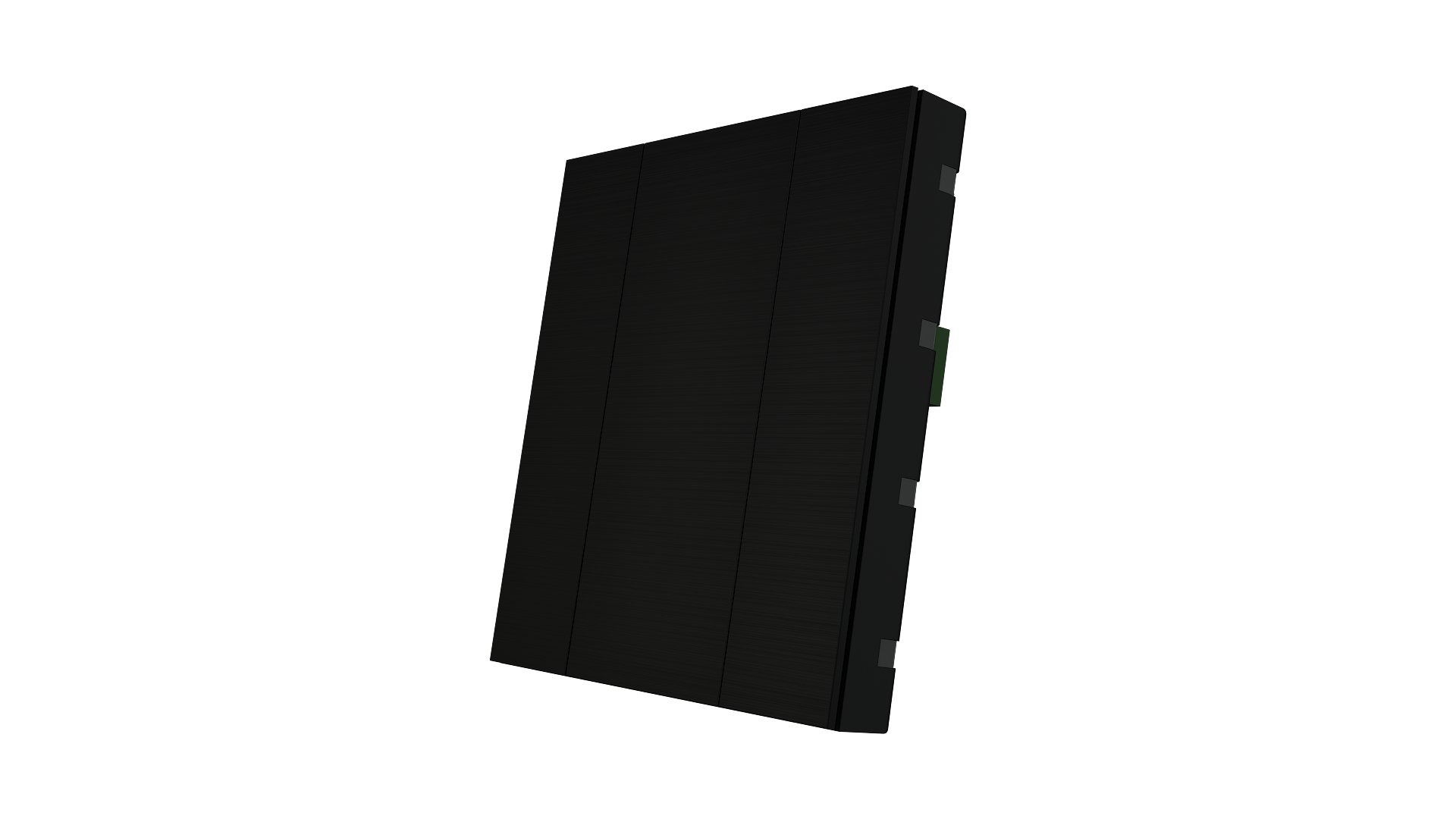 KNX Taster mit Air Quality Sensor iSwitch+ Aluminium Schwarz 2 Tasten KNX Taster mit Air Quality Sensor iSwitch+ Aluminium Schwarz 2 Tasten