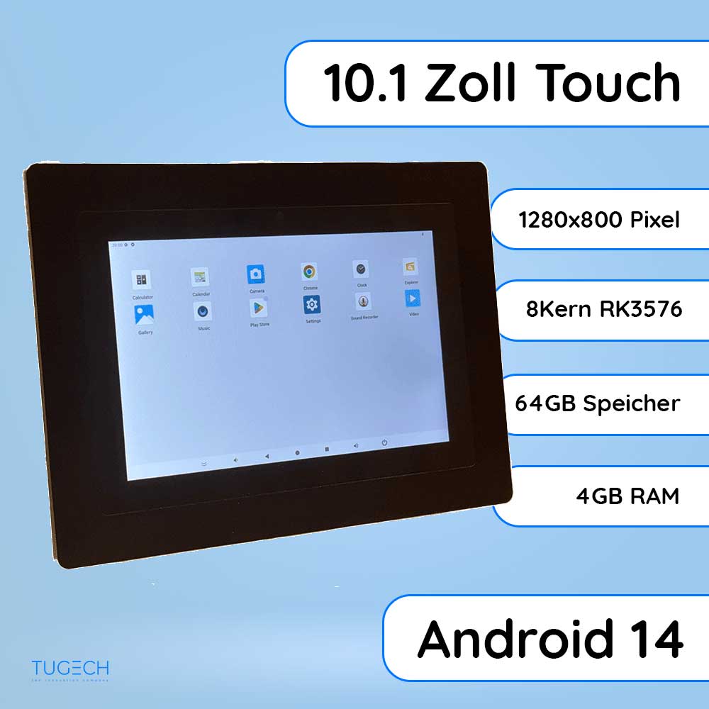 10 Zoll Einbau Panel Android 14