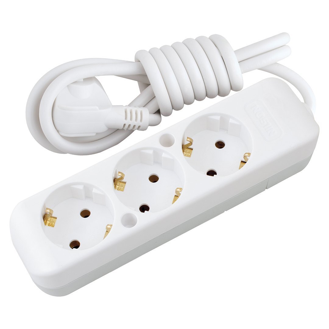 Mehrfachsteckdose 3-fach mit Kabel 2 m
