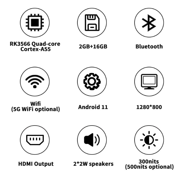 10.1 Zoll Android Wand Tablet mit PoE