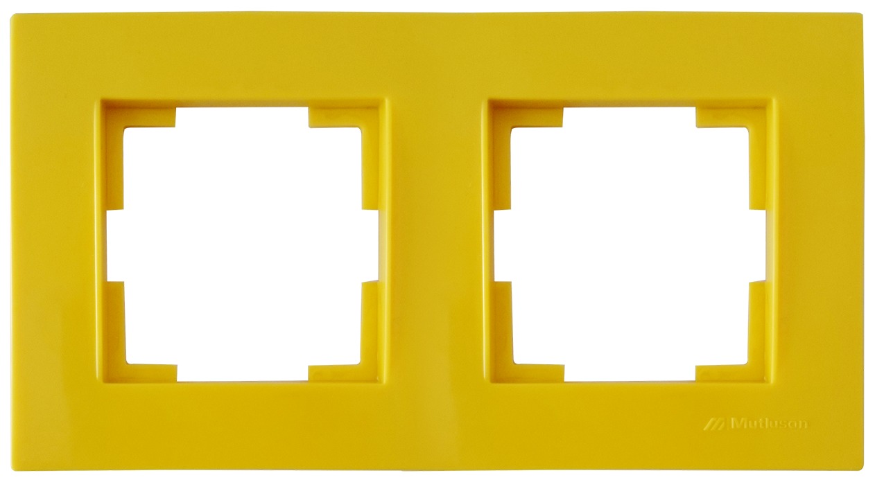 2 fach Rahmen horizontal Gelb (RITA Pastell Farben) 2 fach Rahmen horizontal Gelb (RITA Pastell Farben)